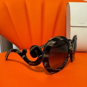 PRADA Baroque Round Women’s Sunglasses